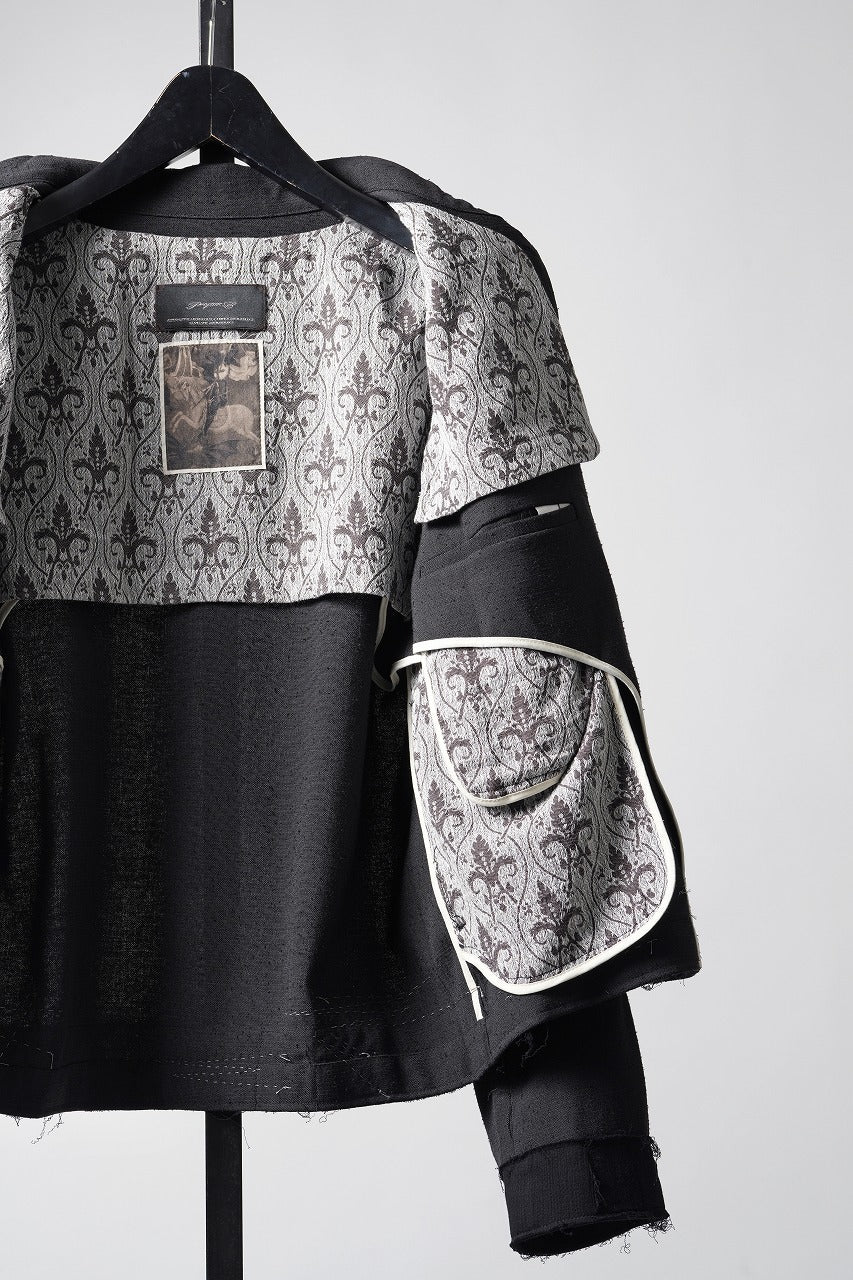 Load image into Gallery viewer, Professor.E STITCH WORK JACKET (BLACK)