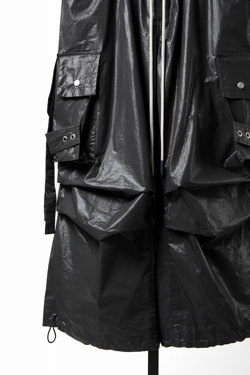 画像をギャラリービューアに読み込む, 【SAMPLE SALE】A.F ARTEFACT COATING CARGO  WIDE PANTS (BLACK)