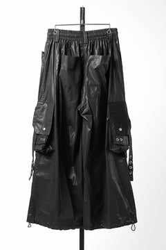 画像をギャラリービューアに読み込む, 【SAMPLE SALE】A.F ARTEFACT COATING CARGO  WIDE PANTS (BLACK)