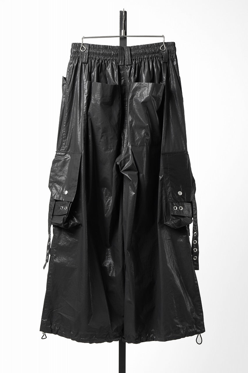 画像をギャラリービューアに読み込む, 【SAMPLE SALE】A.F ARTEFACT COATING CARGO  WIDE PANTS (BLACK)
