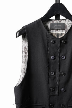 画像をギャラリービューアに読み込む, Professor.E PATCHWORK WAISTCOAT (BLACK)
