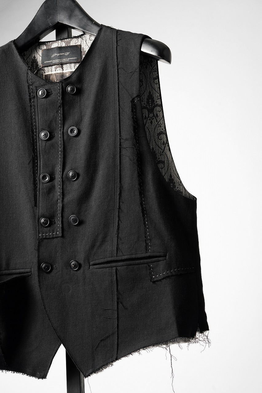 Professor.E PATCHWORK WAISTCOAT (BLACK)の商品ページ
