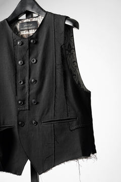 画像をギャラリービューアに読み込む, Professor.E PATCHWORK WAISTCOAT (BLACK)