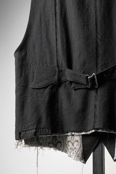 画像をギャラリービューアに読み込む, Professor.E PATCHWORK WAISTCOAT (BLACK)