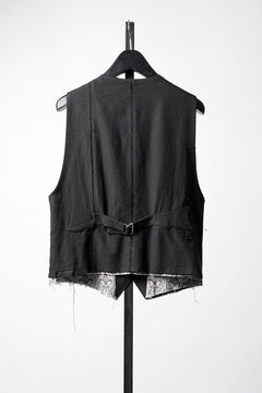画像をギャラリービューアに読み込む, Professor.E PATCHWORK WAISTCOAT (BLACK)