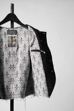 画像をギャラリービューアに読み込む, Professor.E PATCHWORK WAISTCOAT (BLACK)