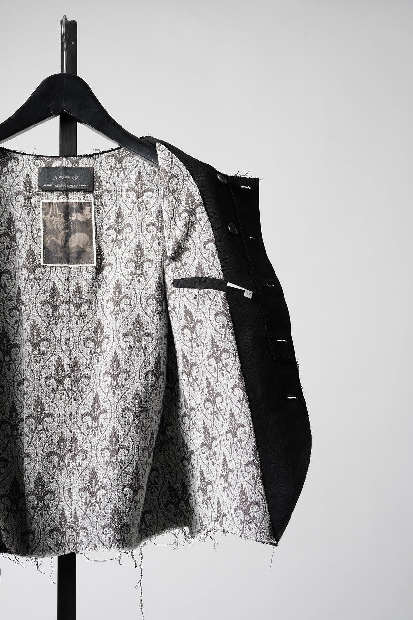 画像をギャラリービューアに読み込む, Professor.E PATCHWORK WAISTCOAT (BLACK)