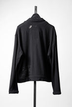 Load image into Gallery viewer, Professor.E DESTROYED KNIT WORK JACKET (BLACK)