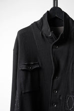 Load image into Gallery viewer, Professor.E DESTROYED KNIT WORK JACKET (BLACK)