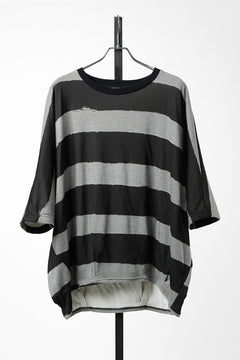 画像をギャラリービューアに読み込む, 【SAMPLE SALE】A.F ARTEFACT BOUND BORDER DOLMAN TEE (BLACK x GREY)