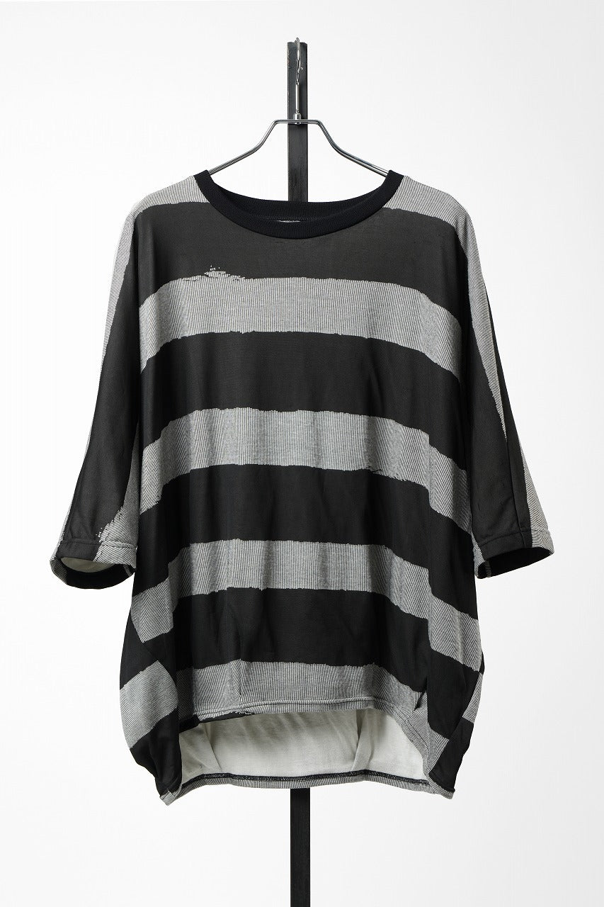 画像をギャラリービューアに読み込む, 【SAMPLE SALE】A.F ARTEFACT BOUND BORDER DOLMAN TEE (BLACK x GREY)