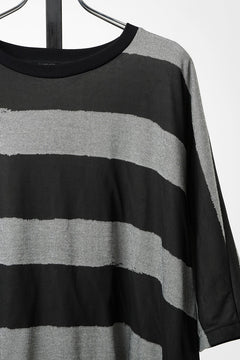 画像をギャラリービューアに読み込む, 【SAMPLE SALE】A.F ARTEFACT BOUND BORDER DOLMAN TEE (BLACK x GREY)