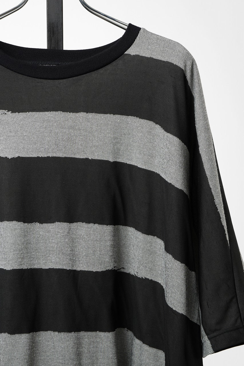 画像をギャラリービューアに読み込む, 【SAMPLE SALE】A.F ARTEFACT BOUND BORDER DOLMAN TEE (BLACK x GREY)