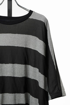 画像をギャラリービューアに読み込む, 【SAMPLE SALE】A.F ARTEFACT BOUND BORDER DOLMAN TEE (BLACK x GREY)