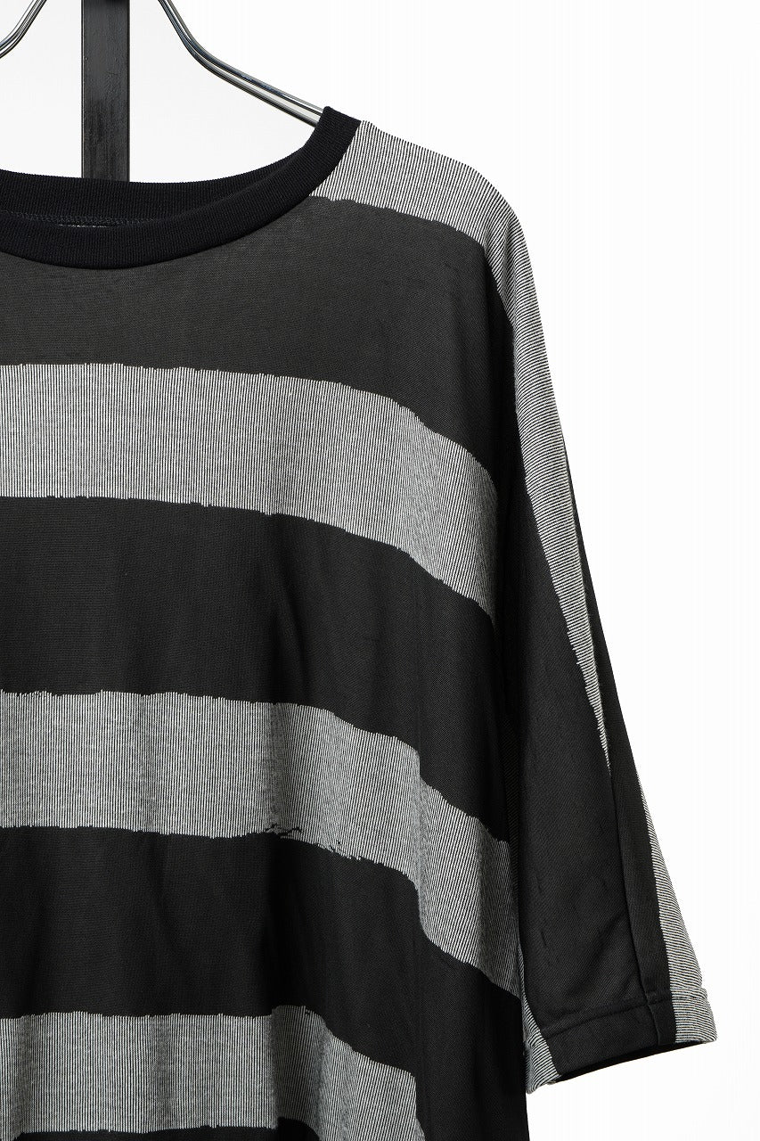 画像をギャラリービューアに読み込む, 【SAMPLE SALE】A.F ARTEFACT BOUND BORDER DOLMAN TEE (BLACK x GREY)
