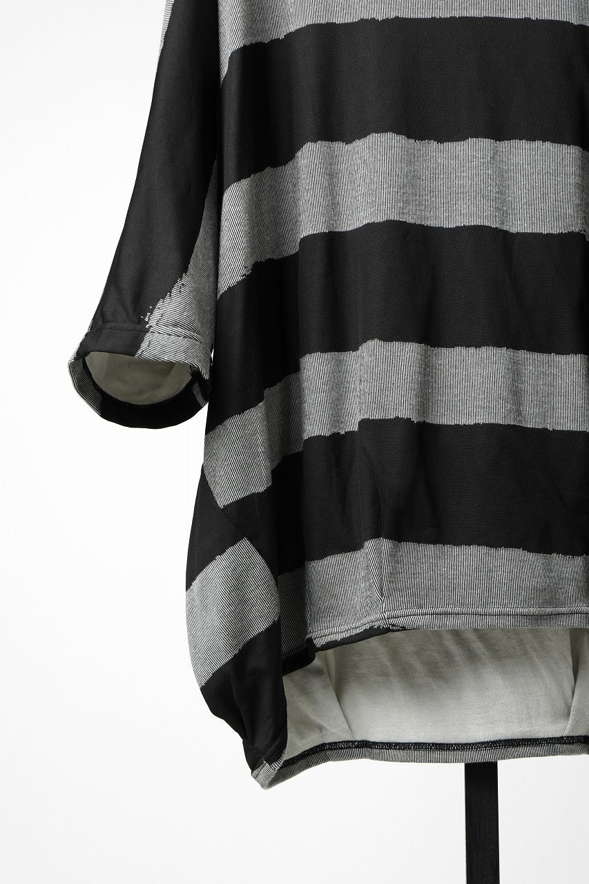 画像をギャラリービューアに読み込む, 【SAMPLE SALE】A.F ARTEFACT BOUND BORDER DOLMAN TEE (BLACK x GREY)
