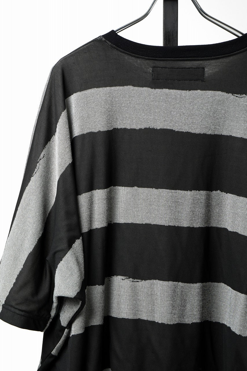 画像をギャラリービューアに読み込む, 【SAMPLE SALE】A.F ARTEFACT BOUND BORDER DOLMAN TEE (BLACK x GREY)