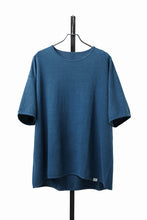 画像をギャラリービューアに読み込む, CAPERTICA ASYMMETRY TEE / LINEN HEAVY JERSEY (DEEP BLUE)