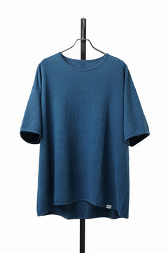 画像をギャラリービューアに読み込む, CAPERTICA ASYMMETRY TEE / LINEN HEAVY JERSEY (DEEP BLUE)