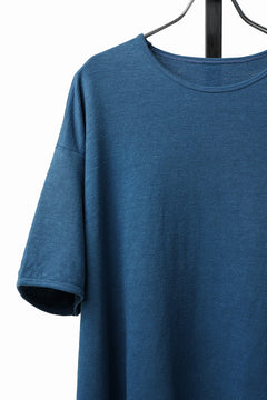 画像をギャラリービューアに読み込む, CAPERTICA ASYMMETRY TEE / LINEN HEAVY JERSEY (DEEP BLUE)
