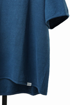 画像をギャラリービューアに読み込む, CAPERTICA ASYMMETRY TEE / LINEN HEAVY JERSEY (DEEP BLUE)