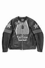 画像をギャラリービューアに読み込む, ISAMU KATAYAMA BACKLASH xx VANSON MONOTONE STAR JACKET ＃TYPE-B (BLACK x GRAY x WHITE)
