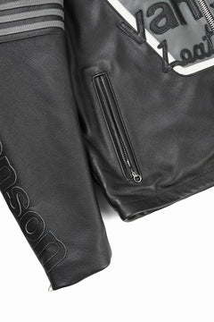 画像をギャラリービューアに読み込む, ISAMU KATAYAMA BACKLASH xx VANSON MONOTONE STAR JACKET ＃TYPE-B (BLACK x GRAY x WHITE)