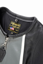 画像をギャラリービューアに読み込む, ISAMU KATAYAMA BACKLASH xx VANSON MONOTONE STAR JACKET ＃TYPE-B (BLACK x GRAY x WHITE)