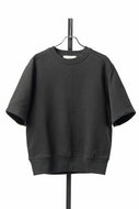 N/07 CREW NECK SWEAT TOP / ORGANIC COTTON (BLACK)
