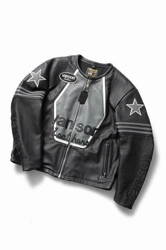 画像をギャラリービューアに読み込む, ISAMU KATAYAMA BACKLASH xx VANSON MONOTONE STAR JACKET ＃TYPE-B (BLACK x GRAY x WHITE)