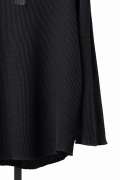 画像をギャラリービューアに読み込む, SEVEN LEATHERS WAFFLE HENLEY LONG SLEEVE TOPS (BLACK)