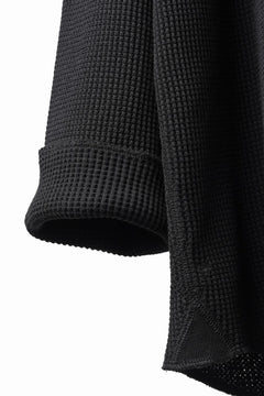 画像をギャラリービューアに読み込む, SEVEN LEATHERS WAFFLE HENLEY LONG SLEEVE TOPS (BLACK)