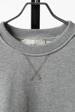 画像をギャラリービューアに読み込む, N/07 CREW NECK SWEAT TOP / ORGANIC COTTON (GREY)
