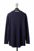 画像をギャラリービューアに読み込む, SEVEN LEATHERS WAFFLE HENLEY LONG SLEEVE TOPS (NAVY)