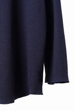 画像をギャラリービューアに読み込む, SEVEN LEATHERS WAFFLE HENLEY LONG SLEEVE TOPS (NAVY)