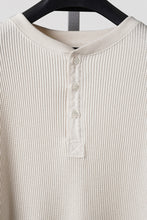 画像をギャラリービューアに読み込む, SEVEN LEATHERS WAFFLE HENLEY LONG SLEEVE TOPS (CREAM)