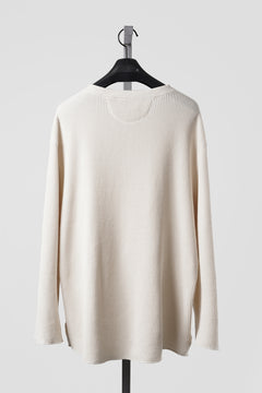 画像をギャラリービューアに読み込む, SEVEN LEATHERS WAFFLE HENLEY LONG SLEEVE TOPS (CREAM)