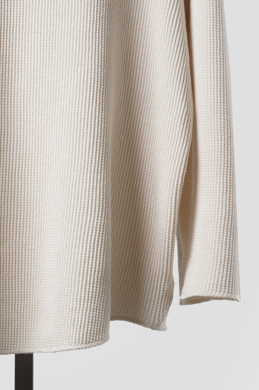 画像をギャラリービューアに読み込む, SEVEN LEATHERS WAFFLE HENLEY LONG SLEEVE TOPS (CREAM)