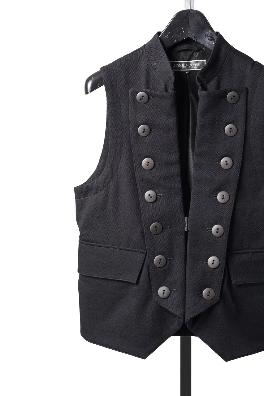 Load image into Gallery viewer, beauty:beast Napoleon Vest (BLACK)