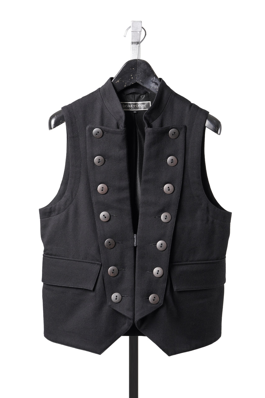 Load image into Gallery viewer, beauty:beast Napoleon Vest (BLACK)