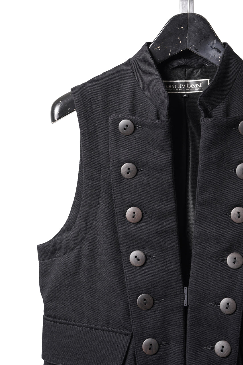 Load image into Gallery viewer, beauty:beast Napoleon Vest (BLACK)