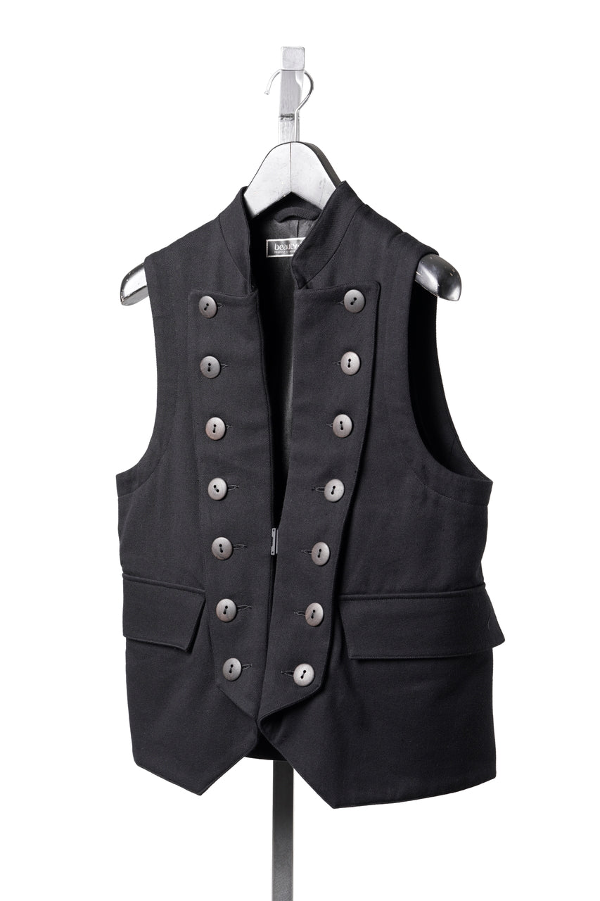 Load image into Gallery viewer, beauty:beast Napoleon Vest (BLACK)