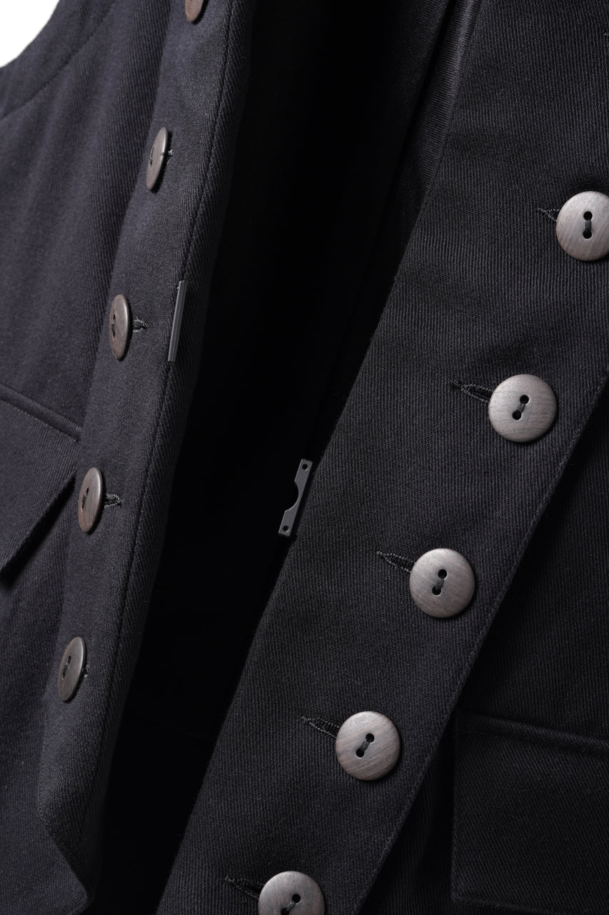 Load image into Gallery viewer, beauty:beast Napoleon Vest (BLACK)