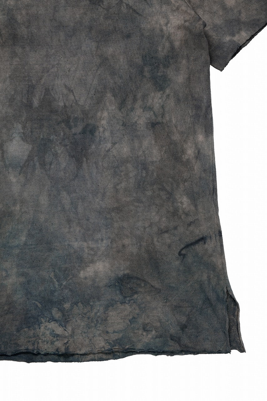Load image into Gallery viewer, kujaku exclusive dyed crew neck long pullover / K-875-3 (dusk)