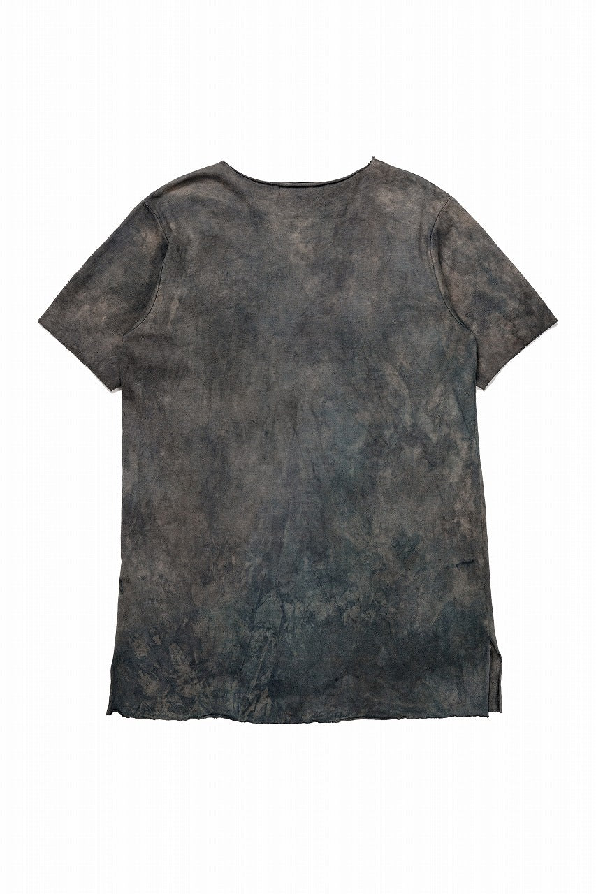 Load image into Gallery viewer, kujaku exclusive dyed crew neck long pullover / K-875-3 (dusk)