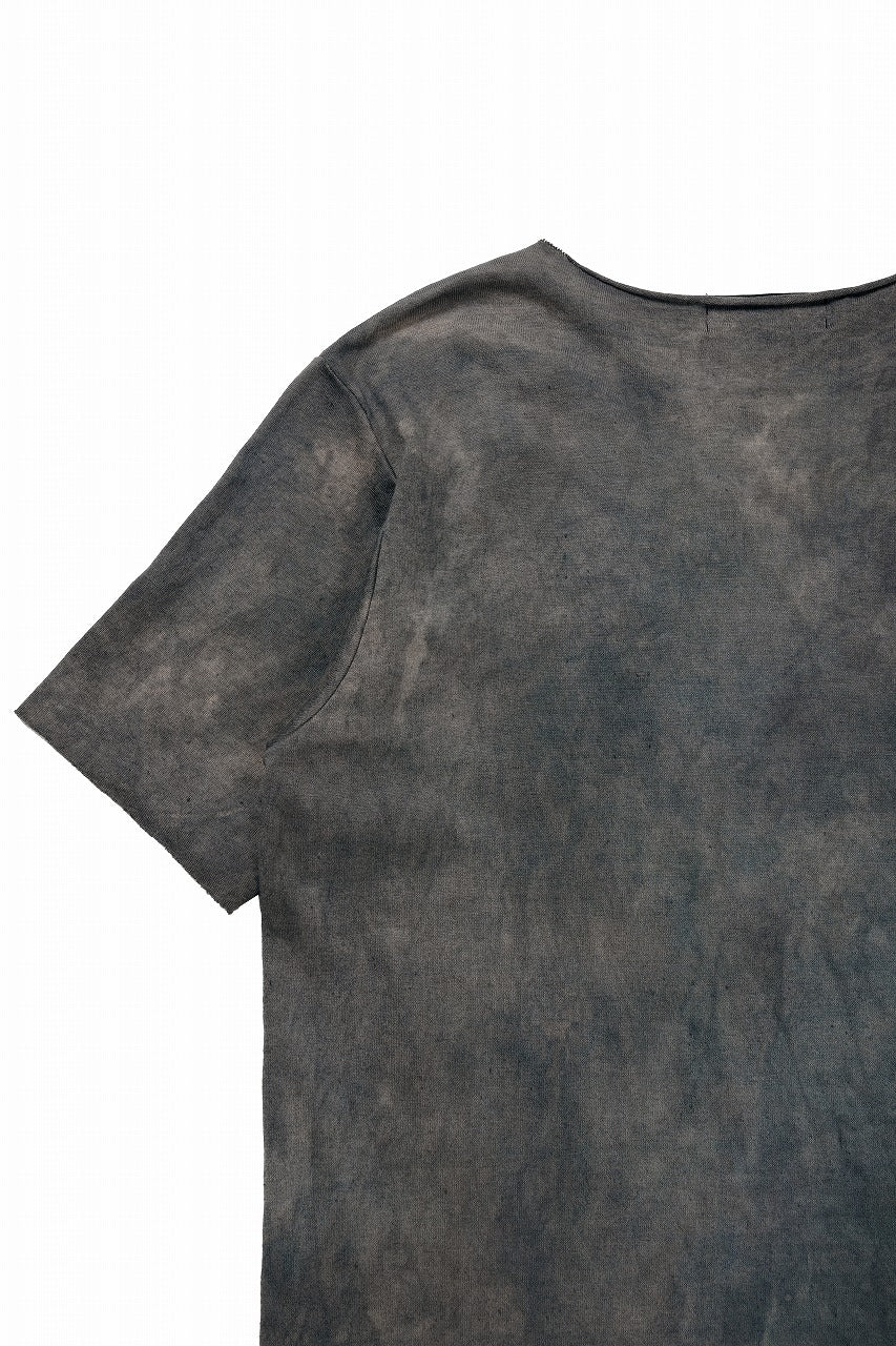 Load image into Gallery viewer, kujaku exclusive dyed crew neck long pullover / K-875-3 (dusk)