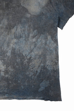 Load image into Gallery viewer, kujaku exclusive dyed crew neck H/S pulover / K-798-1 (verdigris)