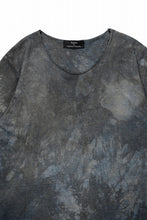 Load image into Gallery viewer, kujaku exclusive dyed crew neck H/S pulover / K-798-1 (verdigris)