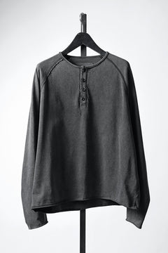 画像をギャラリービューアに読み込む, Professor.E HENLEY L/S TEE (COLD DYED GREY)