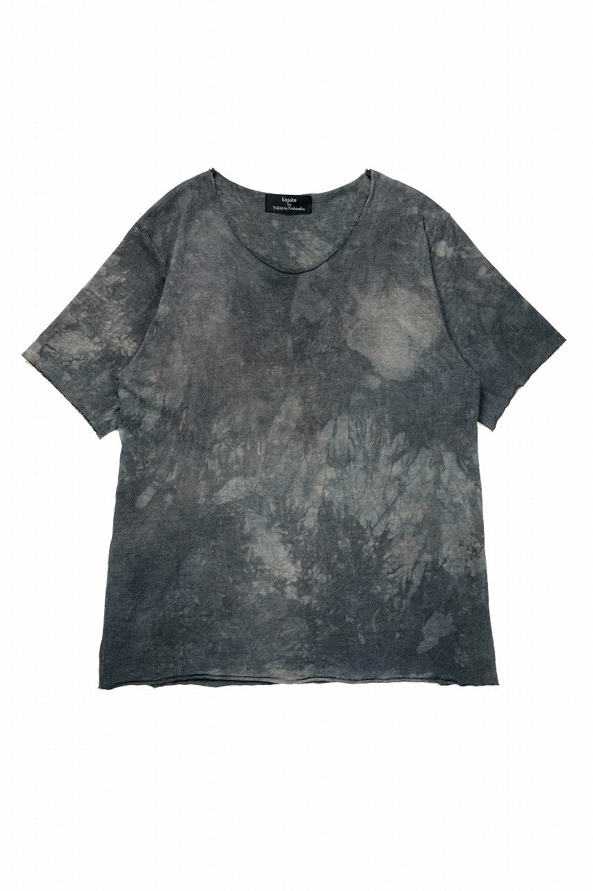 Load image into Gallery viewer, kujaku exclusive dyed crew neck H/S pulover / K-798-1 (verdigris)